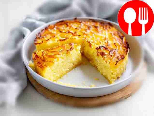 Закусочный пирог из капусты на манной крупе