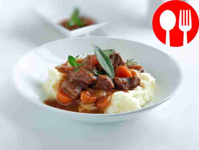 Мягкий гуляш с мясом лося в скороварке