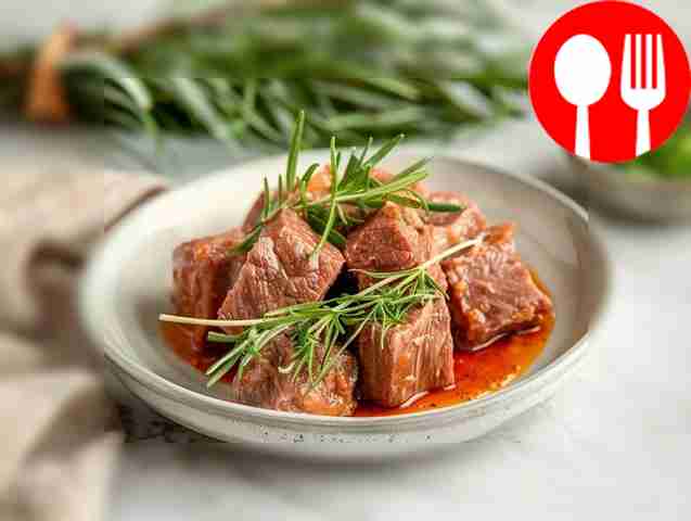 Отварное мясо лося