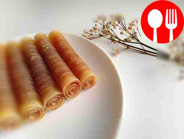 Полезная пастила со вкусом ананаса из кабачков