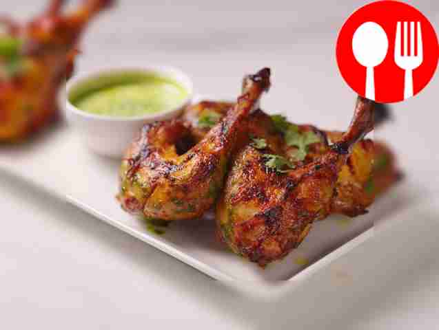 Сочный цыпленок табака в пряном маринаде на мангале