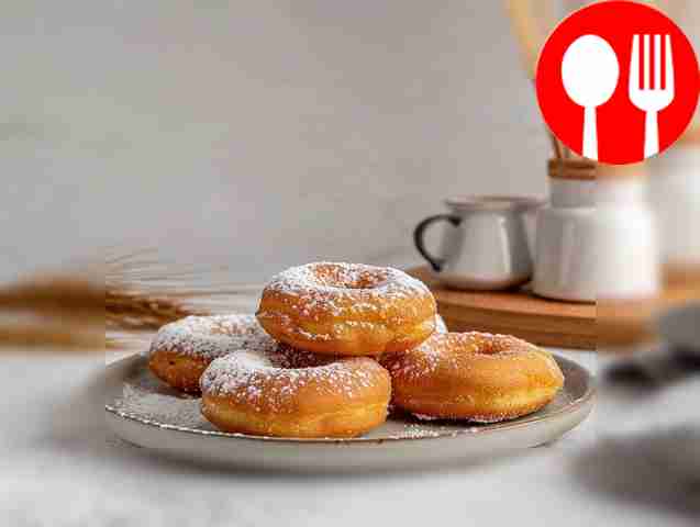 Быстрые пончики на молоке