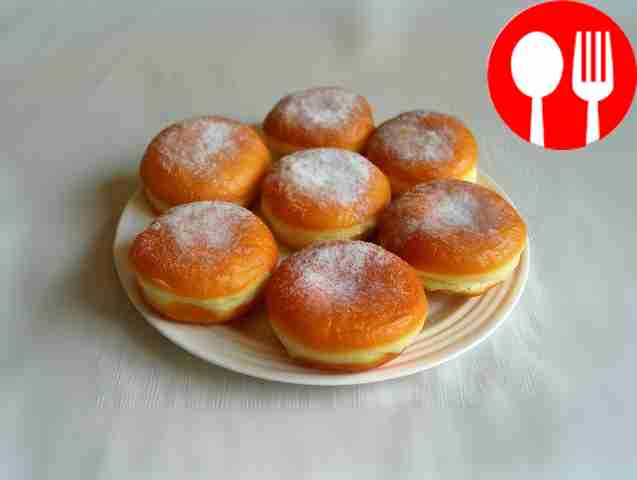 Классические пончики с повидлом