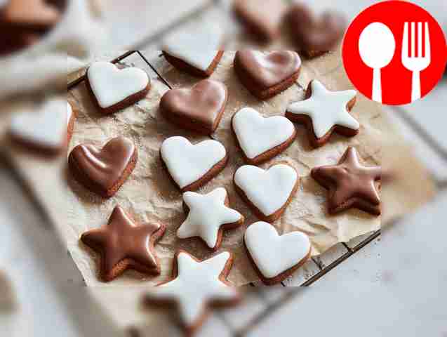 Медово-шоколадные пряники в глазури