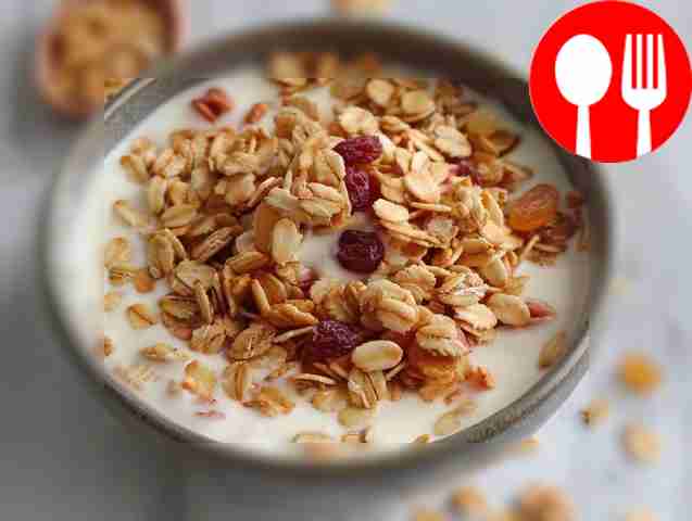 Домашняя гранола с сиропом топинамбура