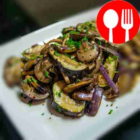 Легкая закуска из грибов и кабачков