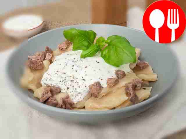 Хинкал с кефиром