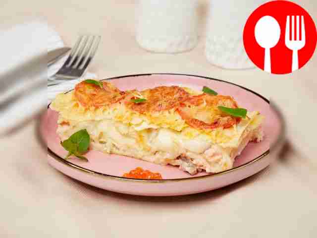 Лазанья с рыбой