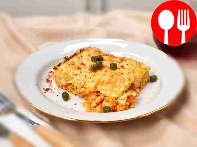 Греческая лазанья с тестом фило