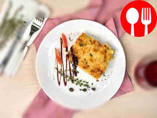 Лазанья с помидорами