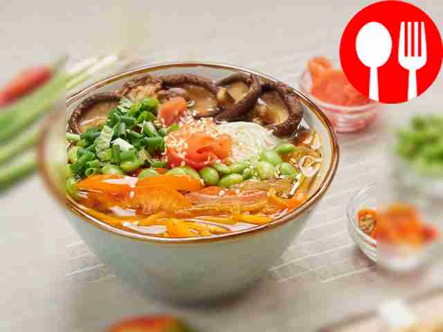 Рамен с грибами