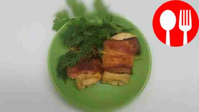 Вкусные куриные рулетики с беконом