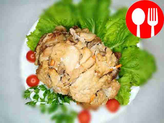 Плотно перевяжите начинённое мясо нитками и...