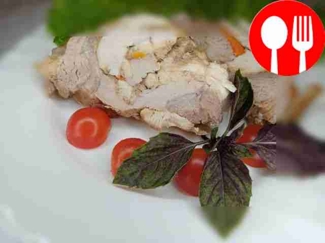 Оригинальная свинина с курицей в фольге