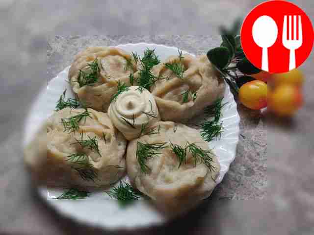 Ароматные манты на сковороде