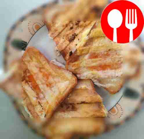 Эффектная глазунья на гриле