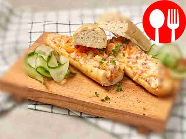 Багет в микроволновке