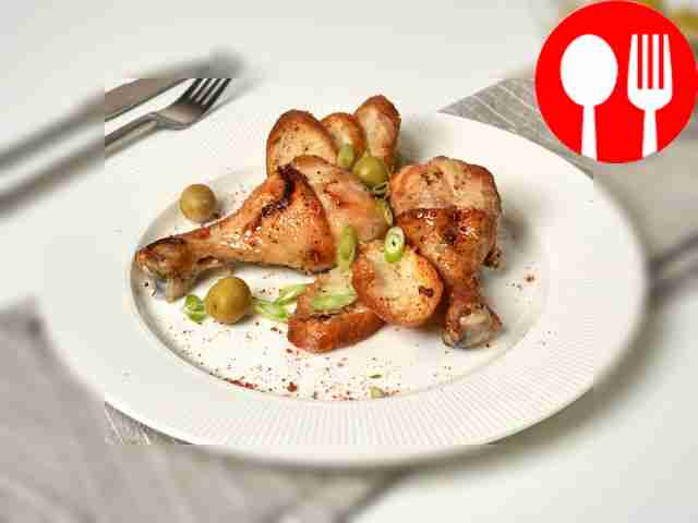 Багет с куриными ножками