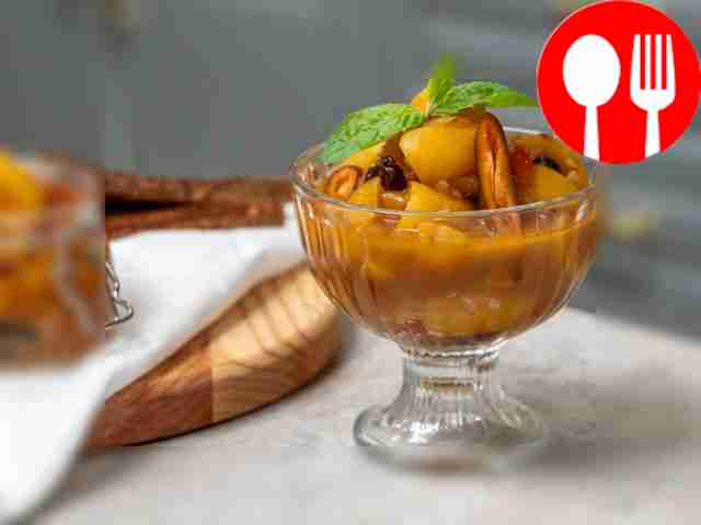 Подавайте абрикосовое чатни сразу после...