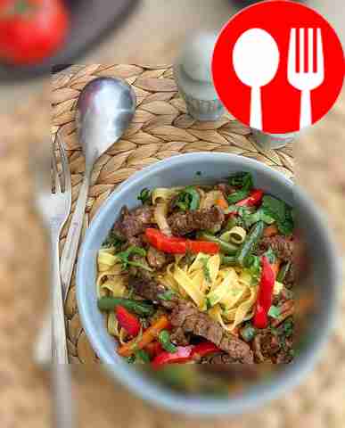 Быстрый лагман из говяжьей вырезки