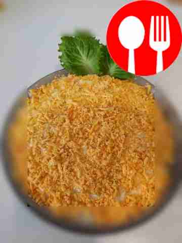 Необычный салат из печени