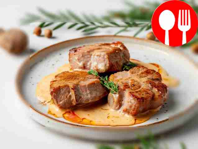 Свинина в молочном соусе