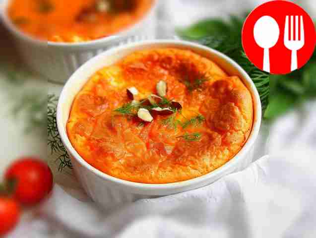 Сочное суфле из помидоров