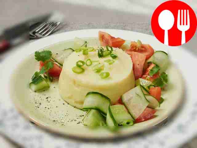 Картофельное пюре на гриле