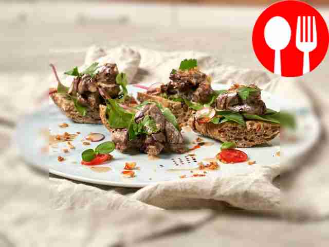 Багет с сердечками индейки