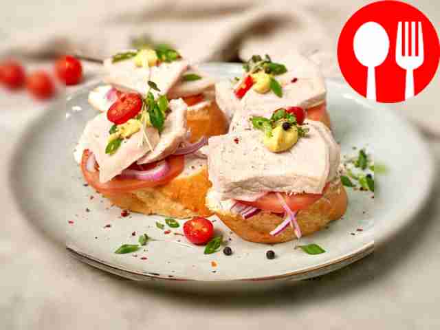 Багет с телятиной