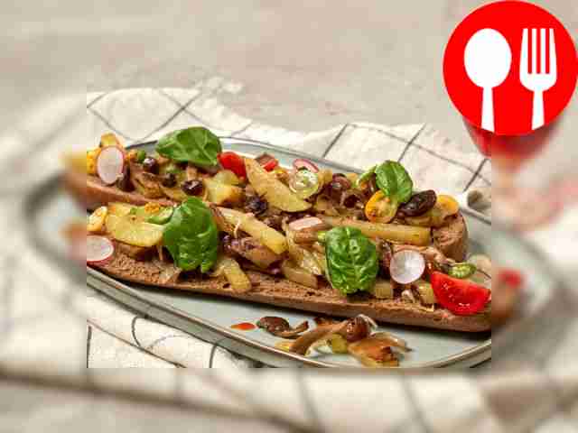 Багет с замороженными опятами