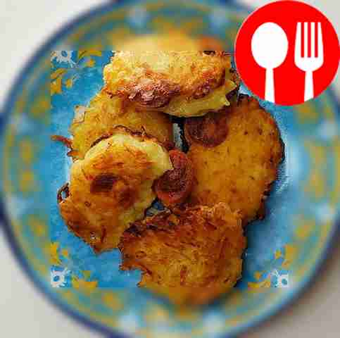 Простые золотистые картофельные драники