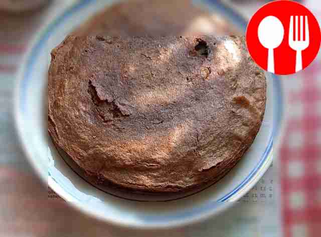 Быстрый ржаной пирог с картошкой и баклажанами в микроволновке