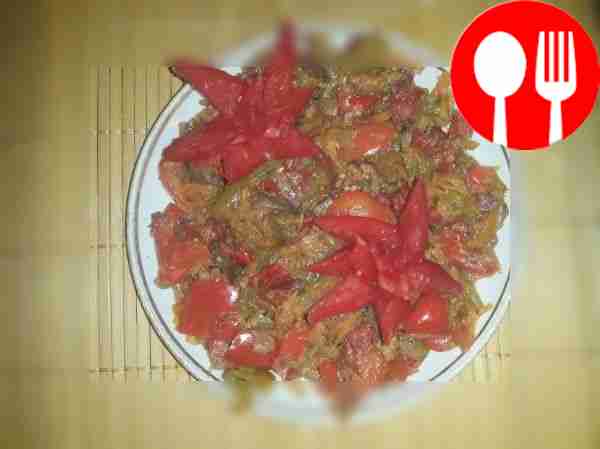 Рататуй с домашними баклажанами