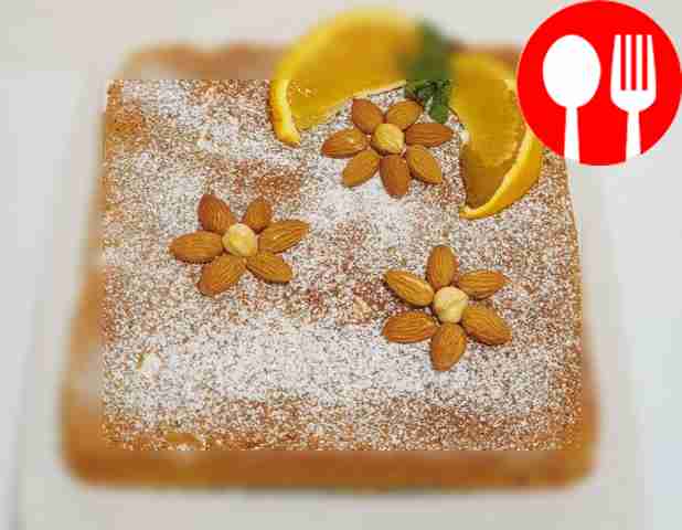 Воздушный миндальный пирог