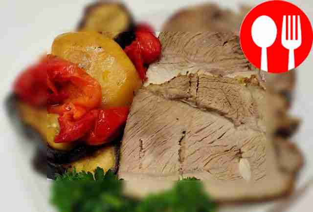 Томленое мясо с картофелем и овощами