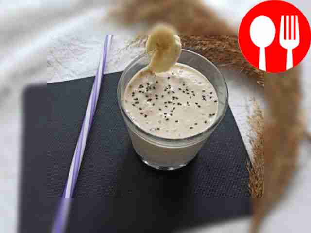 Смузи с овсянкой и бананом