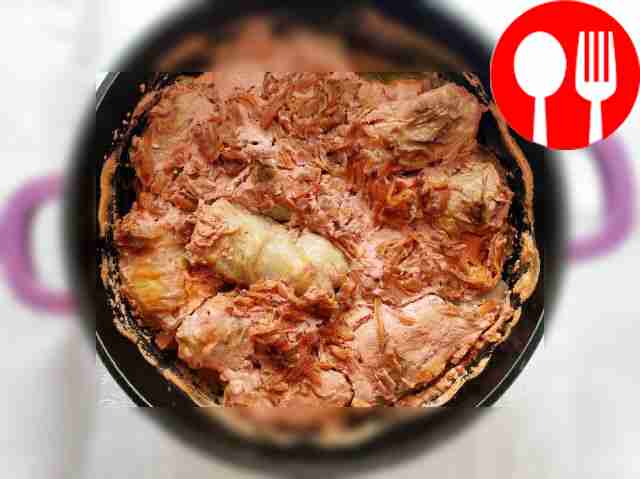 Голубцы из квашеной капусты с мясным фаршем