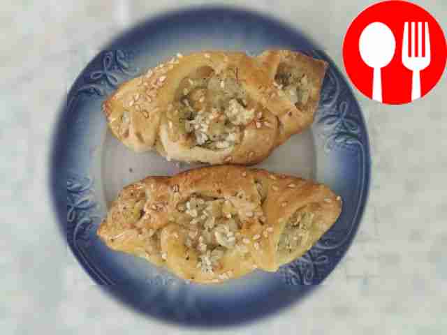 Ароматный рис со слоеным тестом