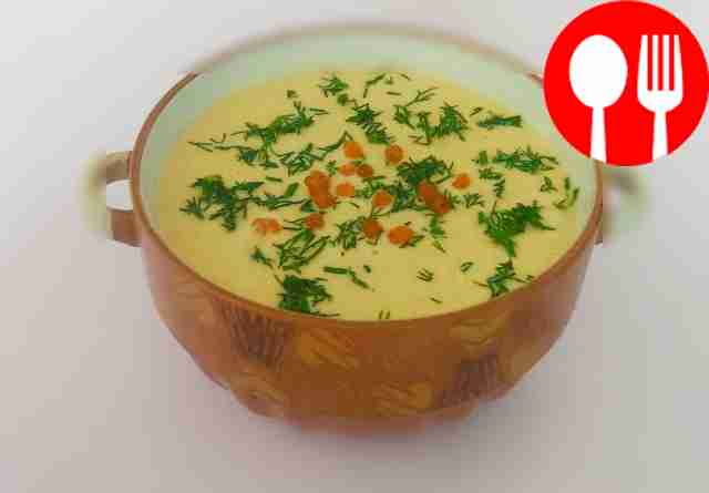 Крем-суп из радужной форели со сливками