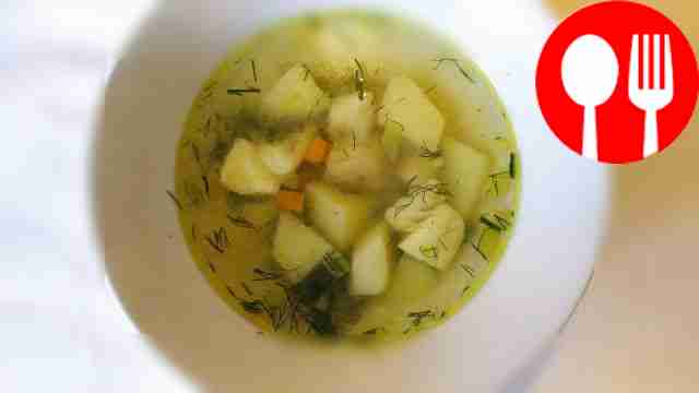 Вкусный суп из минтая