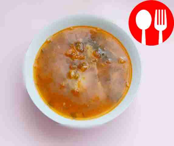 Ароматный суп с капустой и фасолью