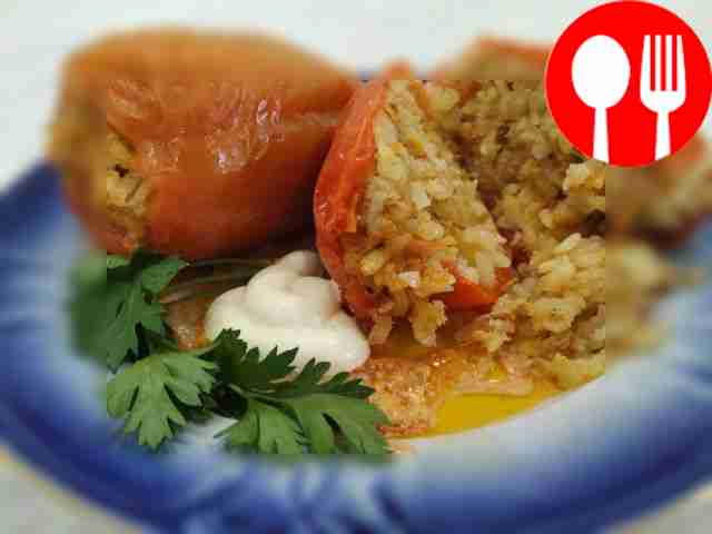 Болгарский перец, фаршированный говядиной