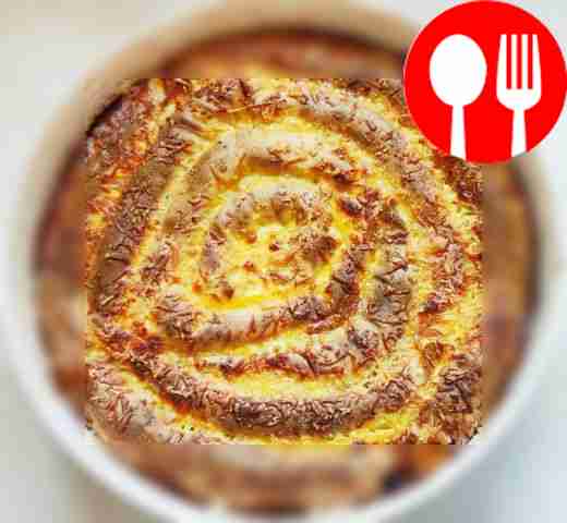 Блинный пирог с курицей и грибами