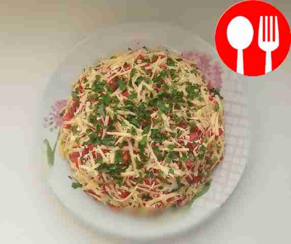 Нежный салат с говядиной