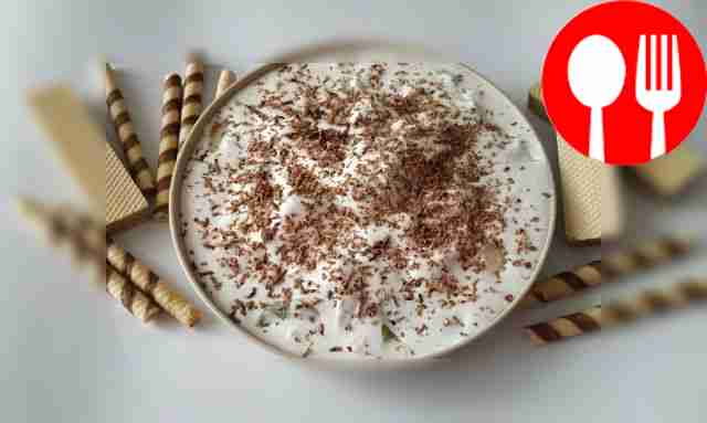 Летний фруктовый салатик с мороженным