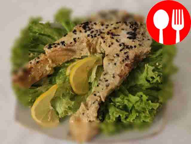 Сочный стейк из лосося