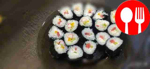 Домашние роллы с болгарским перцем и крабовыми палочками