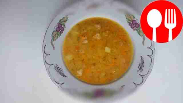 Деревенский гороховый суп со свининой