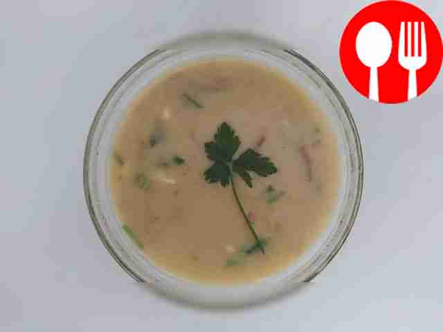 Гороховый крем-суп с шампиньонами